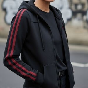 Lonsdale London Black Hoodie SKINGIRL SKA PUNK RUDE GIRL SKINHEAD